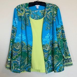 Chico’s Jacket and Microfiber Tank Set